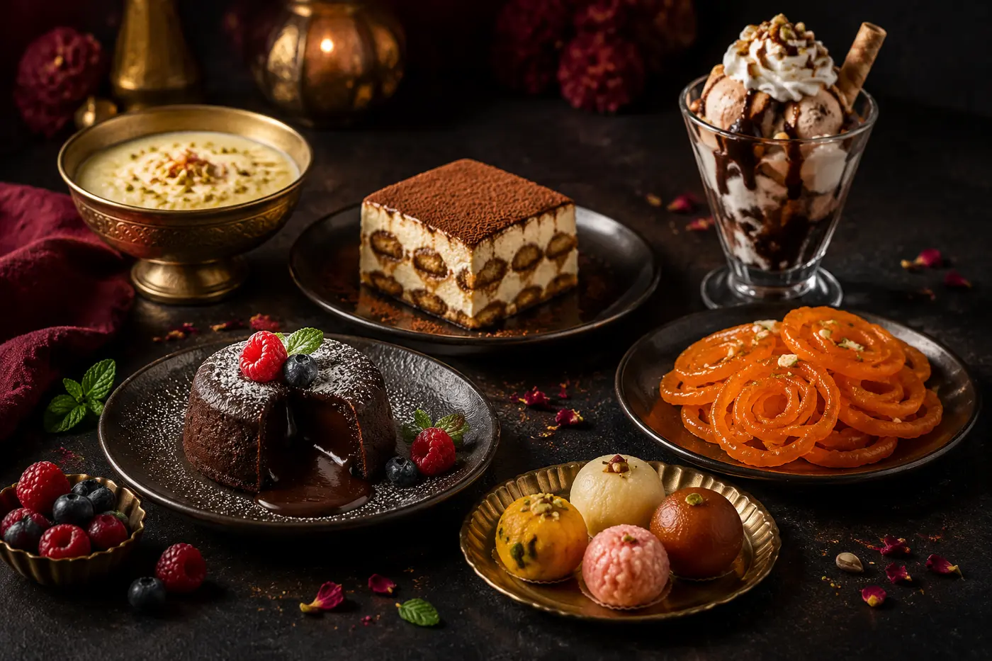 Desserts at Titan Fit Plus Cafe
