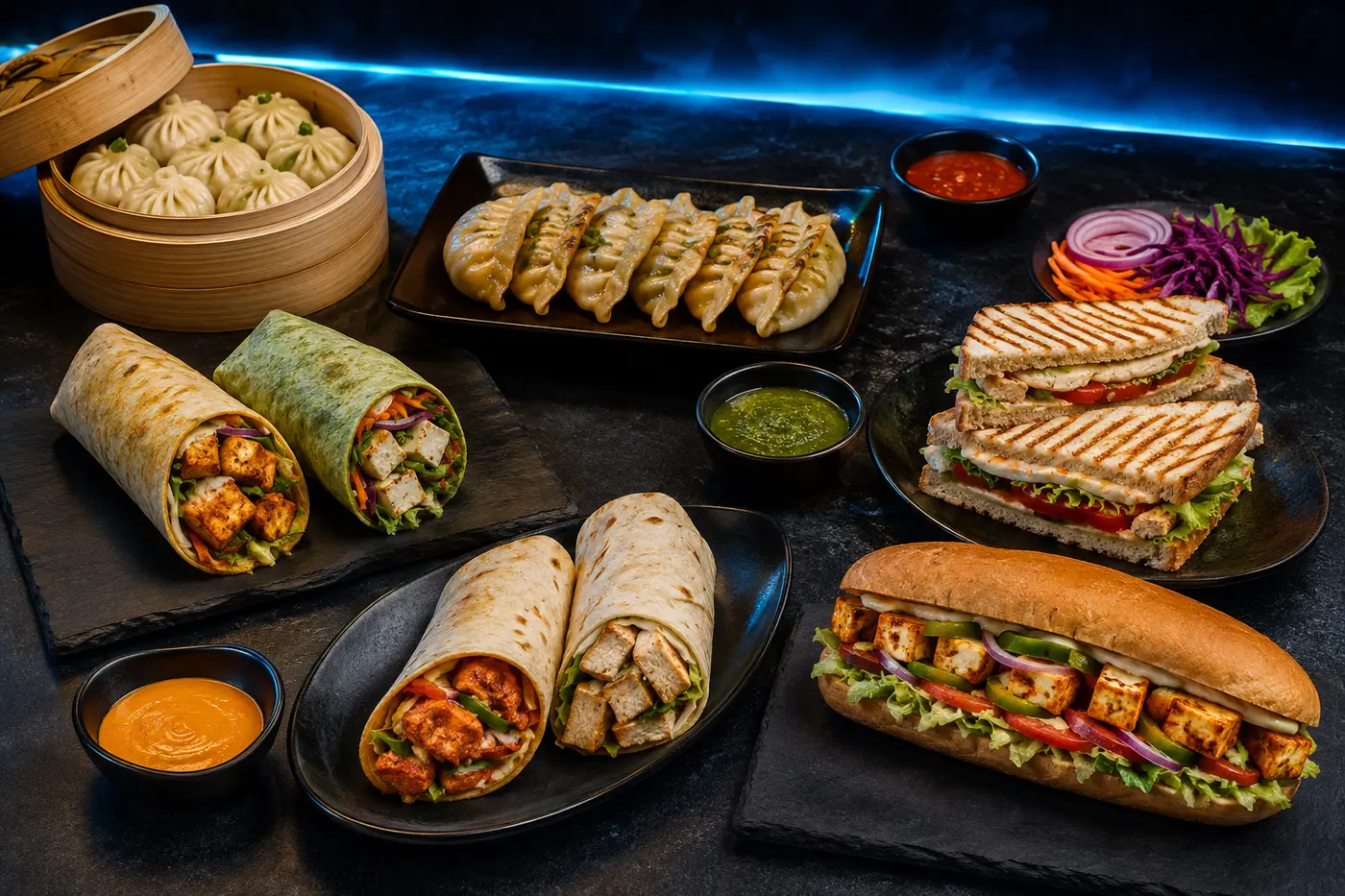 Momos, Wraps, Rolls & Sandwiches at Titan Fit Plus Cafe