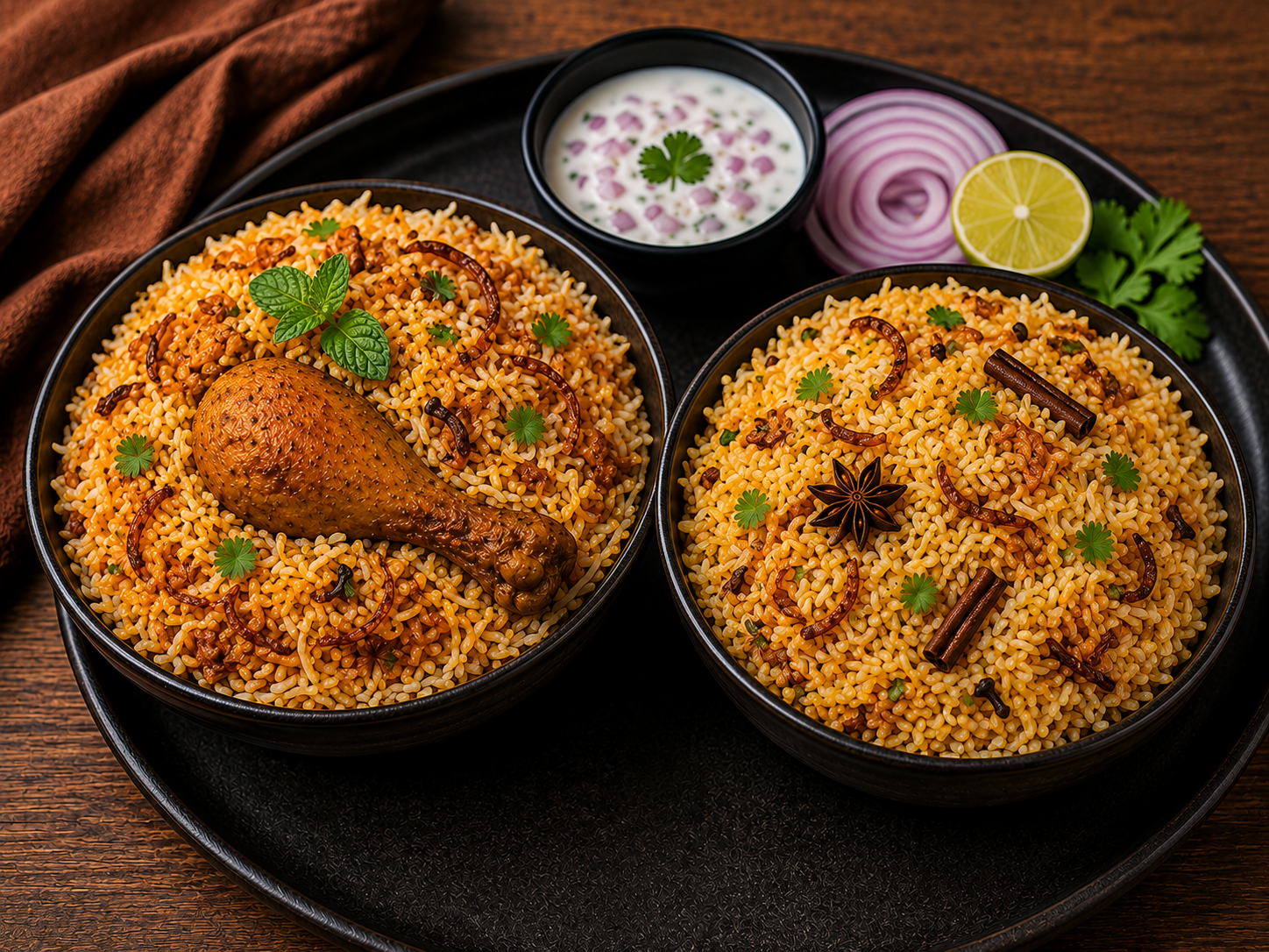 1 Chicken biriyani + Kuska Rice
