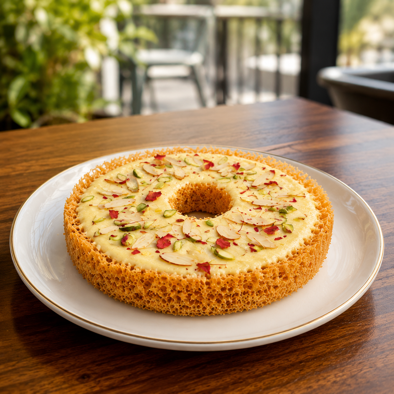 Ghevar Dry Fruits Sweet (mithai)